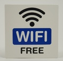 -ป้ายพีพี WIFI FREE ขนาด 10x10 ซม. 1101-08