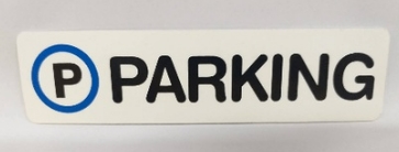 [1005161] ป้ายพีพี PARKING ขนาด 16x4 ซม. 1103-12