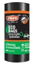 ถุงขยะแบบม้วน ขนาด 18"x20" รุ่นรักษ์โลก ECO สีดำ HERO ( ม้วน 100 ใบ)