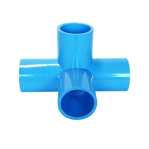 [1005816] สี่ทางตั้งฉากPVC 1/2"