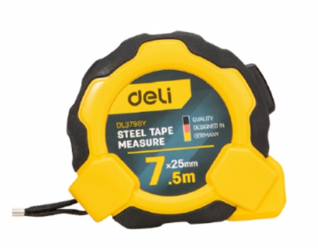 [1007138] ตลับเมตรล็อค AUTO 7.5Mx25mm EDL3798Y DELI+