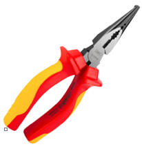 [1007187] คีมปากแหลมด้ามหุ้มฉนวนกันไฟฟ้า 1000V 6" EDL512106 DELI+