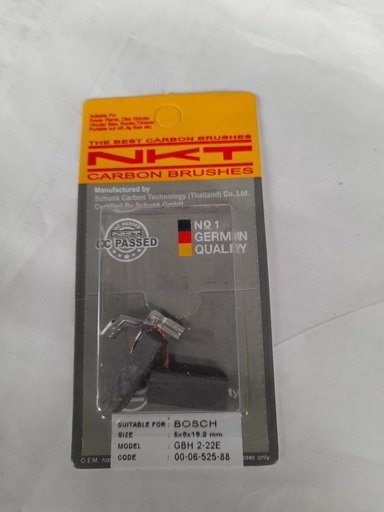 [1007387] แปรงถ่านNKT รุ่น GBH2200 รหัส00-06-525 FOR BOSCH