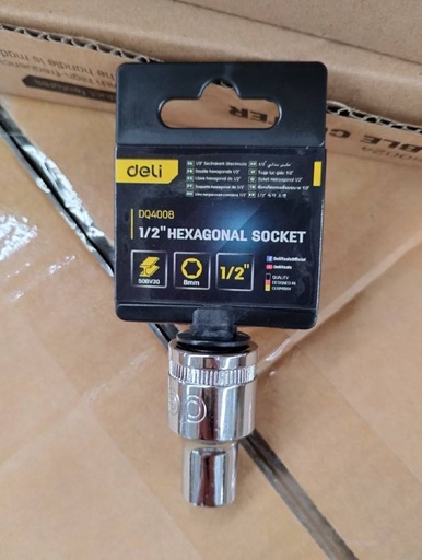 [1007536] ลูกบล็อค 8mm EDQ4008 DELI+