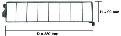 [1007626] Side Divider L400*H90 mm FIX&BUILD+