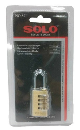 [1000026] กุญแจ 20 มม. ล็อกรหัส SOLO