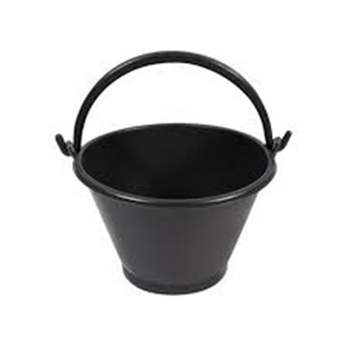 [1000266] กระป๋องปูนแบบบาง 30x19.5x18CM. (5 ลิตร) สีดำ