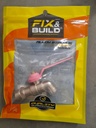 -ก๊อกบอลแฟนซี 1/2" ชมพู FIX&BUILD+