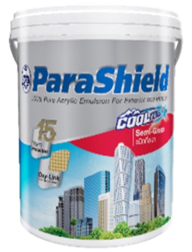 [1007687] สีน้ำพาราชิลด์ คูลแม็กซ์ ภายนอก กึ่งเงา 2.5กล.เบส B กัปตัน