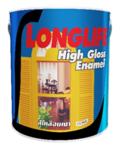 [1007724] สีเคลือบเงา ลองไลฟ์ 1 กล.เบส A กัปตัน