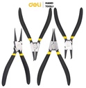 -ชุดคีมหนีบ-ถ่าง 4 ชิ้น ขนาด 7" EDL104407 DELI+