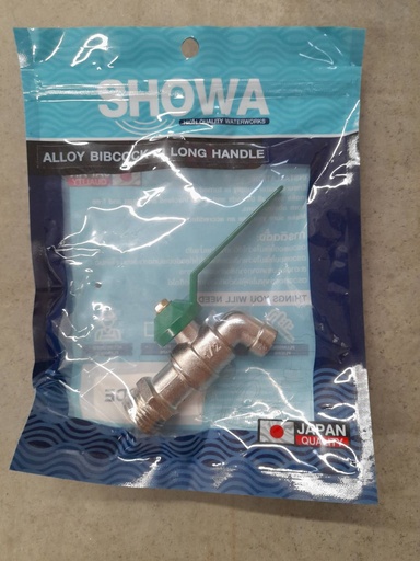 [1007851] ก๊อกบอลแฟนซี มินิ 1/2" เขียว SHOWA=