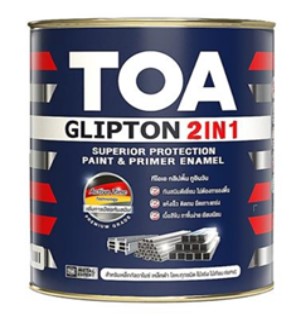 [1007952] สีเคลือบเงา 2IN1 กลิปตั้น #GG800 1/4 กล. สีดำ TOA