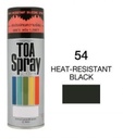ทีโอเอ สเปรย์ ทนความร้อน #054 400cc HEAT-RESISTANT BLACK TOA
