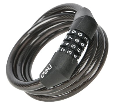 [1008978] กุญแจล็อคสาย 4Digit EDL508051 DELI+