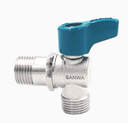 บอลวาล์วมินิ ฉาก ผผ 1/2" SANWA