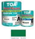 ทีโอเอ HVG ฟลอร์การ์ด 100 ส่วนเอ RAL #6016 Turquoise Green 1กล. TOA