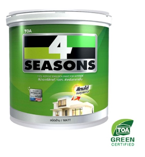 [1009619] สีน้ำภายใน ด้าน 4SS #A5001 5กล. TOA