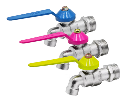[1009855] ก๊อกบอลแฟนซี 1/2" AS-12 สีชมพู AMAZON