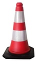 กรวยจราจรฐานถ่วงสะท้อนแสง 75cm SAVE&PRO