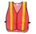 เสื้อจราจรสะท้อนแสง 2แถบตั้ง ส้ม SAVE&PRO
