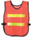 เสื้อจราจรสะท้อนแสง 2แถบนอน ส้ม SAVE&PRO