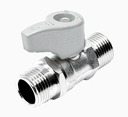 บอลวาล์วมินิ 1/2" ผผ สีเงิน SANWA