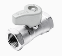 บอลวาล์วมินิ 1/2" มม สีเงิน SANWA