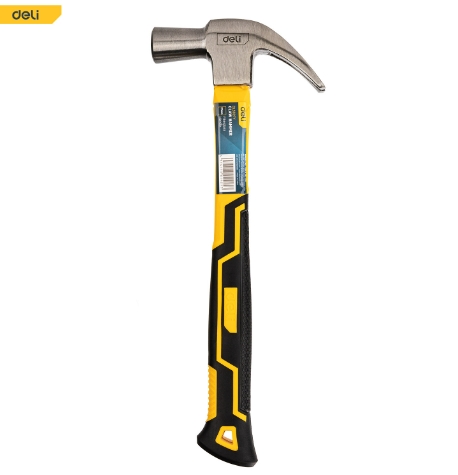 [1000645] ค้อนหงอนด้ามไฟเบอร์ 27mm DL5027Y DELI+