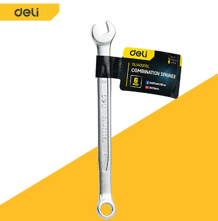 [1000771] ประแจแหวน,ปากตาย 12mm DL130012 DELI+