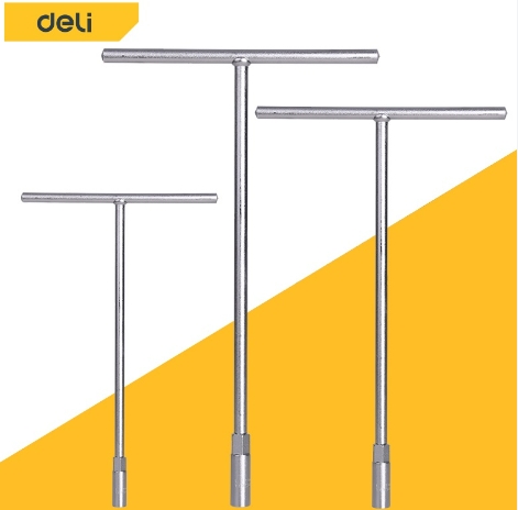 [1000857] ประแจบล็อคด้ามตัวที 10mm DL10 DELI+