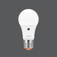 -หลอดกลม LED BULB LIGHT SENSOR 7W แสง DAYLIGHT 6500K LAMPTAN