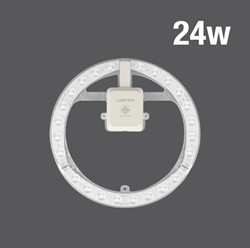 หลอดซาลาเปา LENS MODULE LIGHTRIC 24W แสง DAYLIGHT 6500K LAMPTAN (QTY 1)