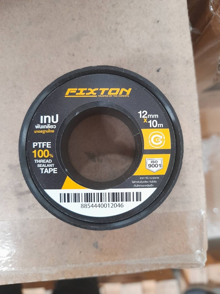 -เทปพันเกลียว 12mm x 10m มาตรฐานไทย FIXTON+