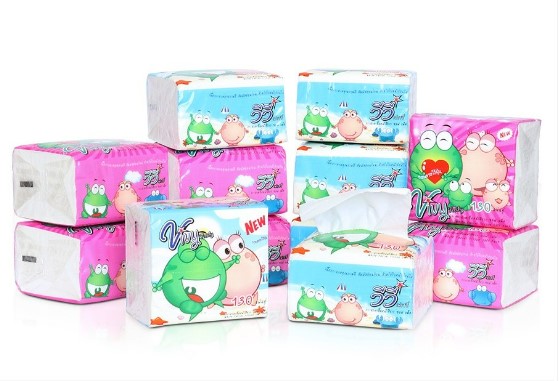 -กระดาษทิชชู่ Pop -Up 130 แผ่นคู่ Vivy