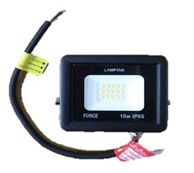 -หลอด LED FLOOD LIGHT FORCE 10W. แสง WW. LAMPTAN (QTY 1)