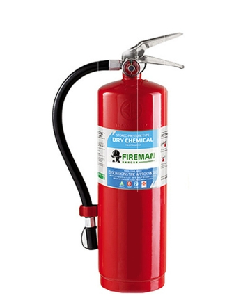 เครื่องดับเพลิง เคมีแห้ง10 ปอนด์ 6A/20B FIREMAN (ถังแดง)