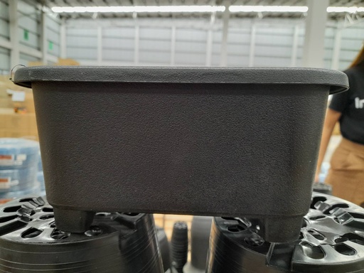 [1001161] -กระถางต้นไม้ รางยาว 9" PVC สีดำ