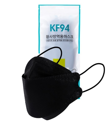 [1001742] หน้ากากอนามัย KF94 ดำ PK10
