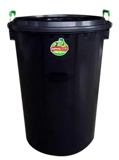 [1002265] ถังน้ำ PP พร้อมฝา 80 ลิตร 5080/1 สีดำ