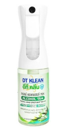 [1002268] แอลกอฮอล์ 75% ยูคาลิปตัส 180 ml DT KLEAN