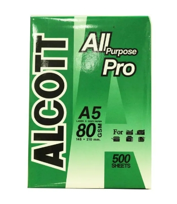 [1002442] กระดาษ A5 80g  เขียว Alcott