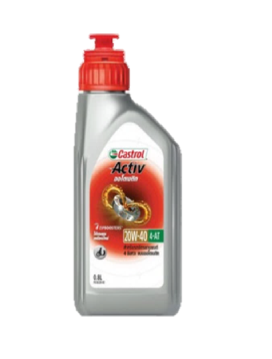 [1002448] น้ำมันเครื่อง 4-AT 20W-40 Active 0.8L CASTROL