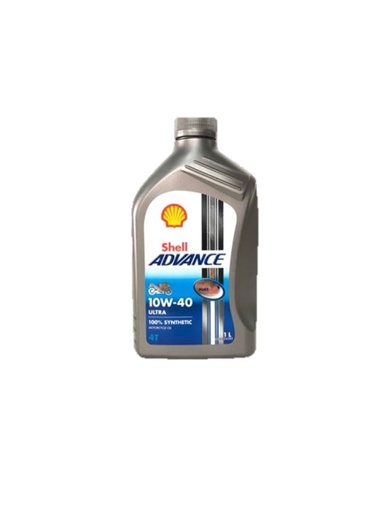 [1002522] -น้ำมันเครื่อง 4T 1L 10W40 ADV ULTRA SHELL