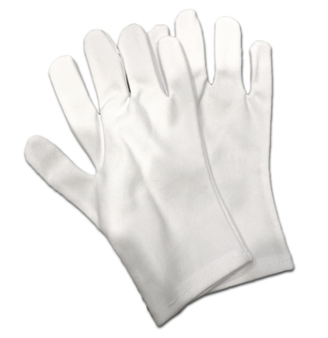 [1002518] ถุงมือผ้า จราจร สีขาว