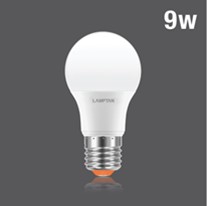 [1002708] หลอดกลม LED BULB NEW GLOSS V.2 9W แสง WARMWHITE LAMPTAN