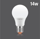 หลอดกลม LED BULB NEW GLOSS V.2 14W แสง WARMWHITE LAMPTAN