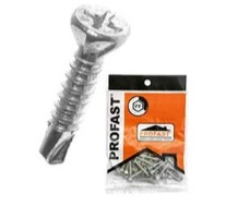[1003395] สกรูไม้ฝา 7X20 (ปลายสว่านไม่มีปีก) PROFAST