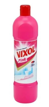 [1004028] -น้ำยาล้างห้องน้ำ 900มล. (ขวด) สีชมพู วิกซอล