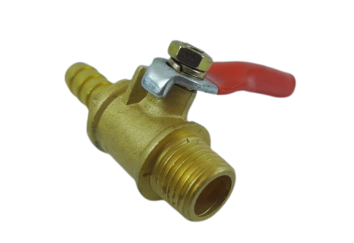 [1004175] -บอลวาล์วลมเกลียวนอก/เสียบสาย 1/4x8 FIXTON+